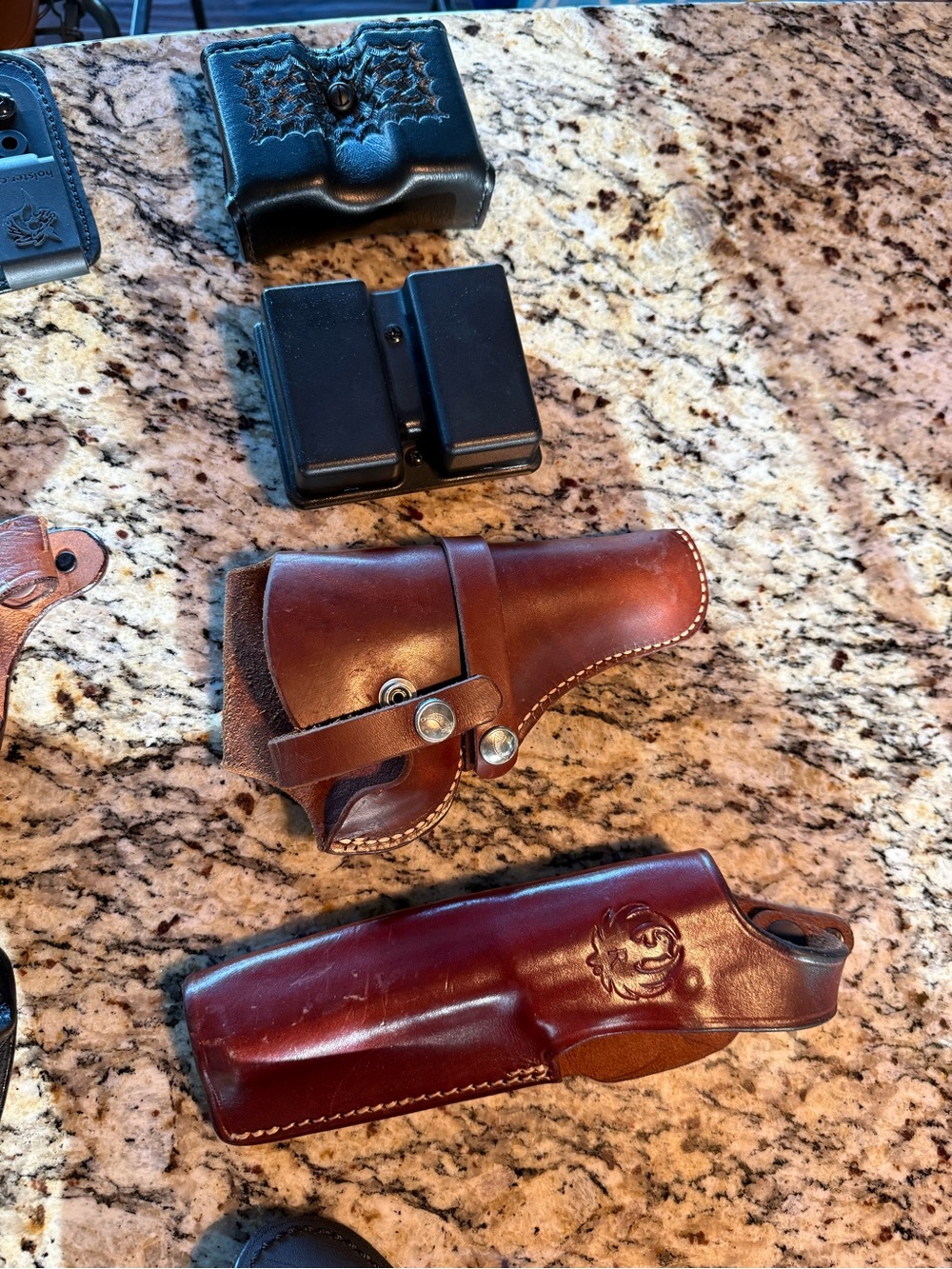 Vintage Ruger Leather Holsters, U.S. Military, Sig Sauer & Accessories Lot